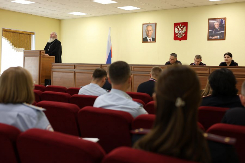 В ОМВД России по г.о. Жуковский прошла встреча личного состава со священнослужителем